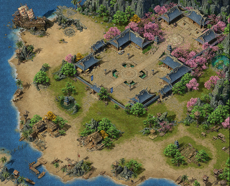 海岛小镇超极品高清地砖地图(完美封边遮挡)+地图工具202511161