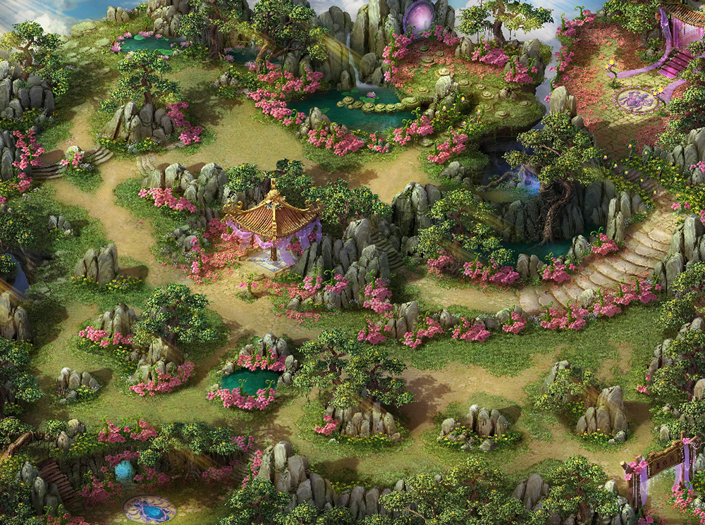 花园洞穴超清真彩地图+工具202511164