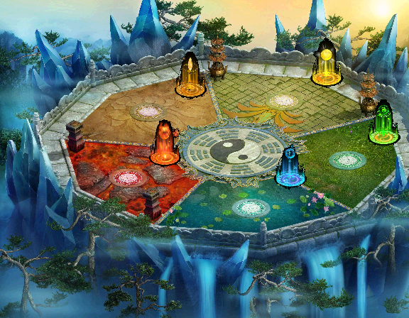 五行八卦阵动态完美遮挡封边真彩高清传奇地图+工具202511241