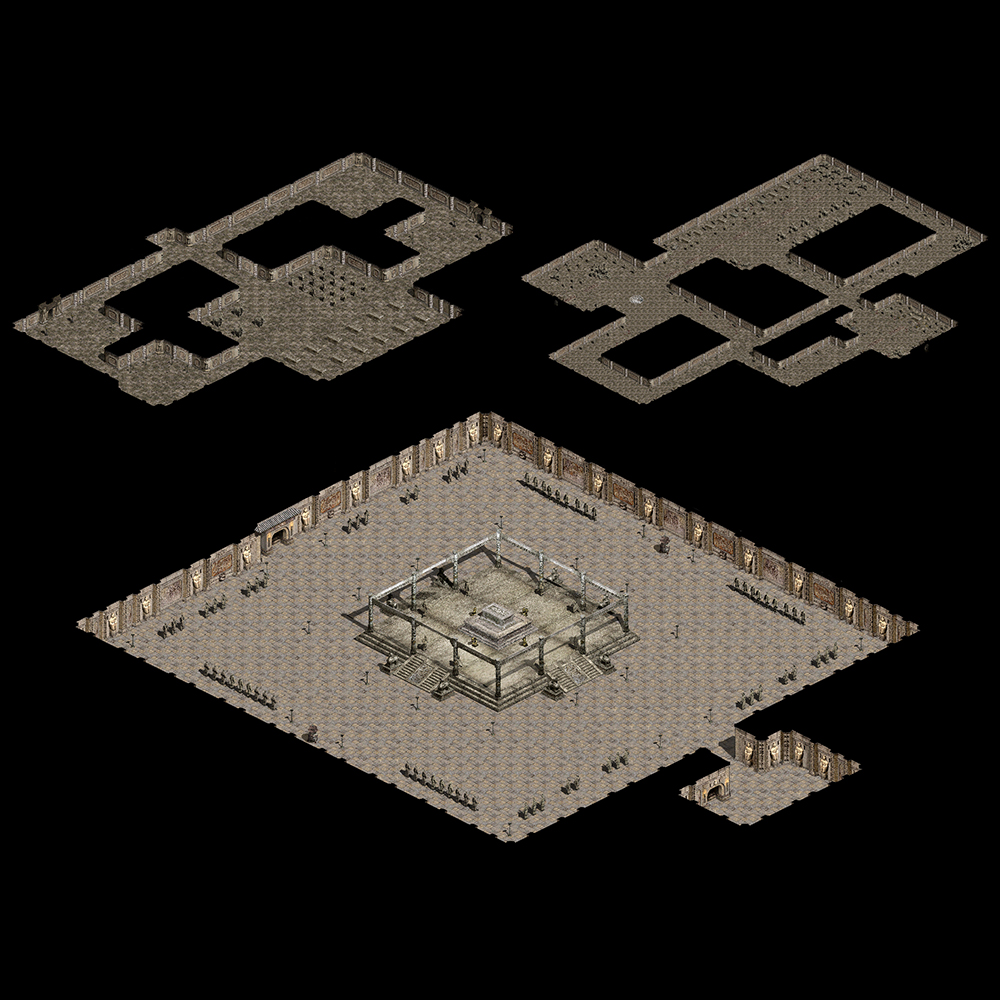 皇陵地宫完整3层真彩地砖超清传奇地图素材+工具202512216