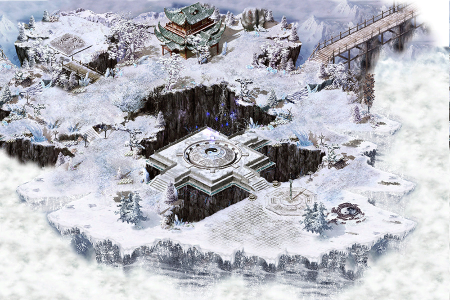 冰雪道观真彩地砖传奇超清地图素材+工具202601031