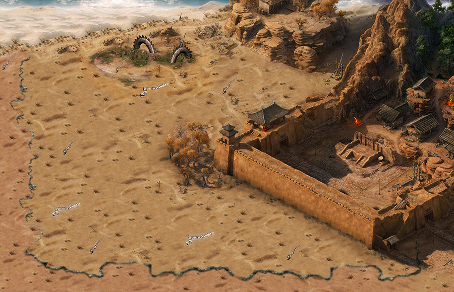 荒漠城寨超清传奇地图素材真彩地砖+工具202601035